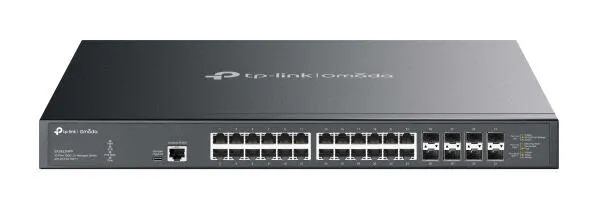 TP-Link Omada SX3832MPP(UN) ağ anahtarı Gözetilmiş L2+ 10G Ethernet (100/1000/10000) Ethernet üzerinden güç desteği (PoE) DIN rail Siyah Switch
