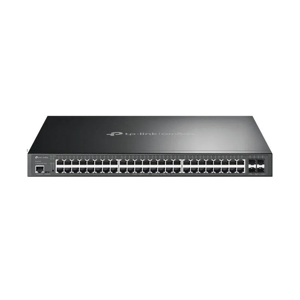 TP-Link Omada SG3452XP Gözetilmiş L2+ Gigabit Ethernet (10/100/1000) Ethernet üzerinden güç desteği (PoE) 1U Siyah Switch