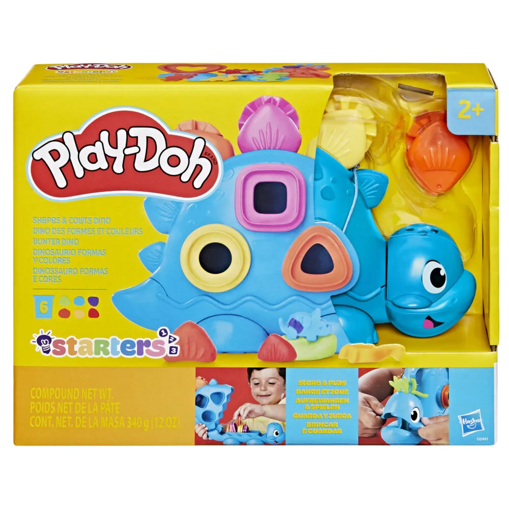 Play-Doh Başlangıç Seti Şekiller ve Renkler Dino Sanat ve El İşi Oyuncakları
