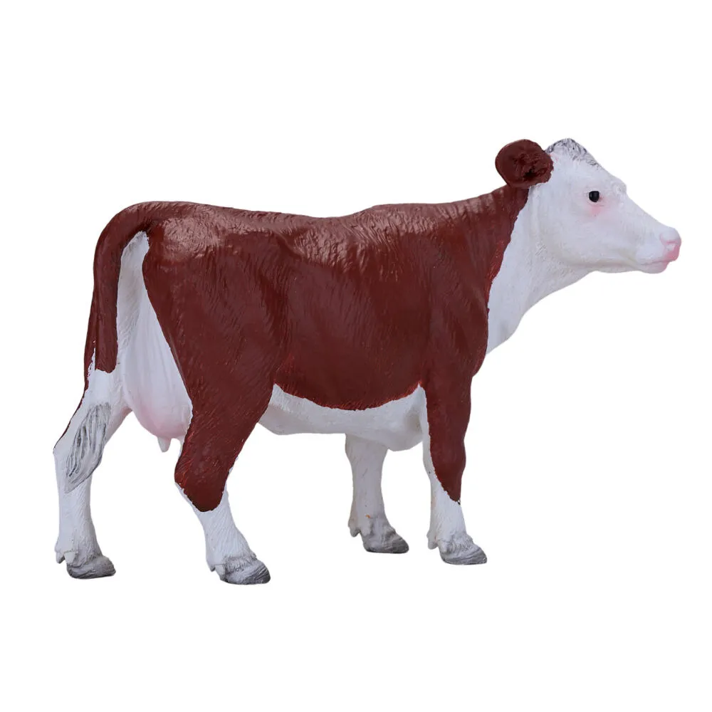Mojo Fun Hereford Cow 381074 FARMLAND İnek Oyuncak Figür Thumbnail 6