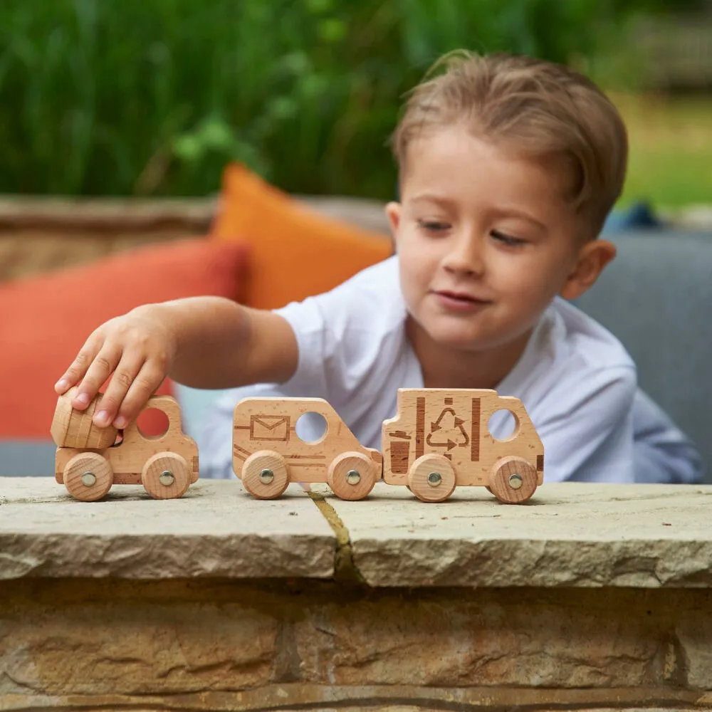 Tickit Natural Wooden Community Vehicles 73502 Oyuncak Araç Thumbnail 7