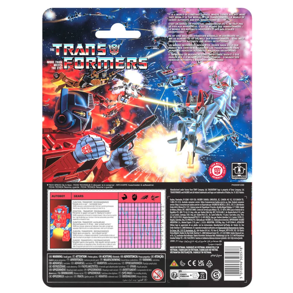 Hasbro Transformers Retro G1 Autobot Gears G10945L0 Thumbnail 11