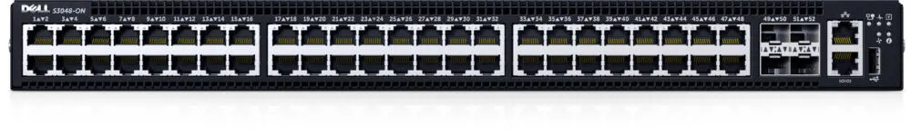 DELL S-Series S3248T-ON Gözetilmiş L2/L3 Gigabit Ethernet (10/100/1000) 1U Siyah Thumbnail 2
