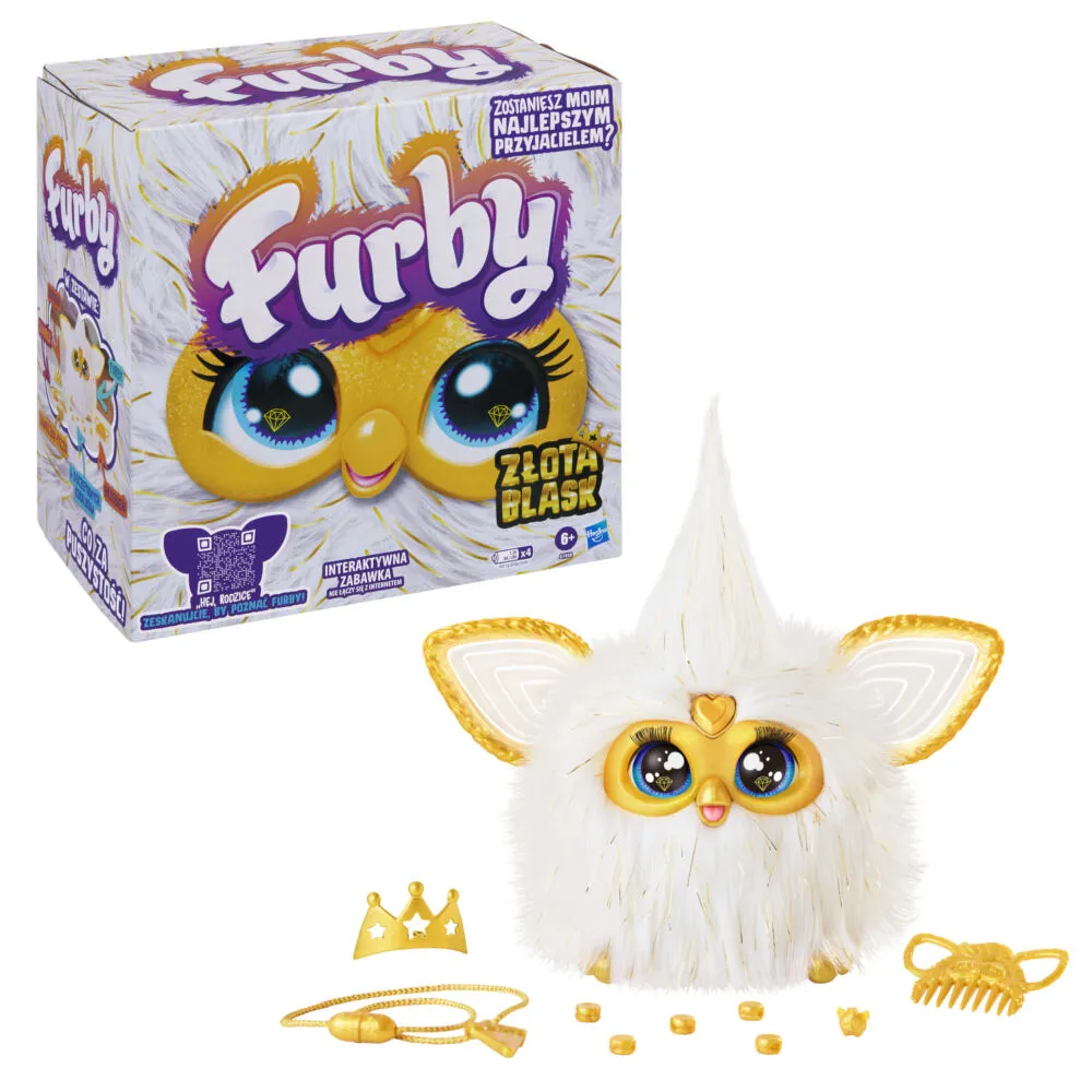 Hasbro Furby Gold Glam İnteraktif Oyuncak Thumbnail 2