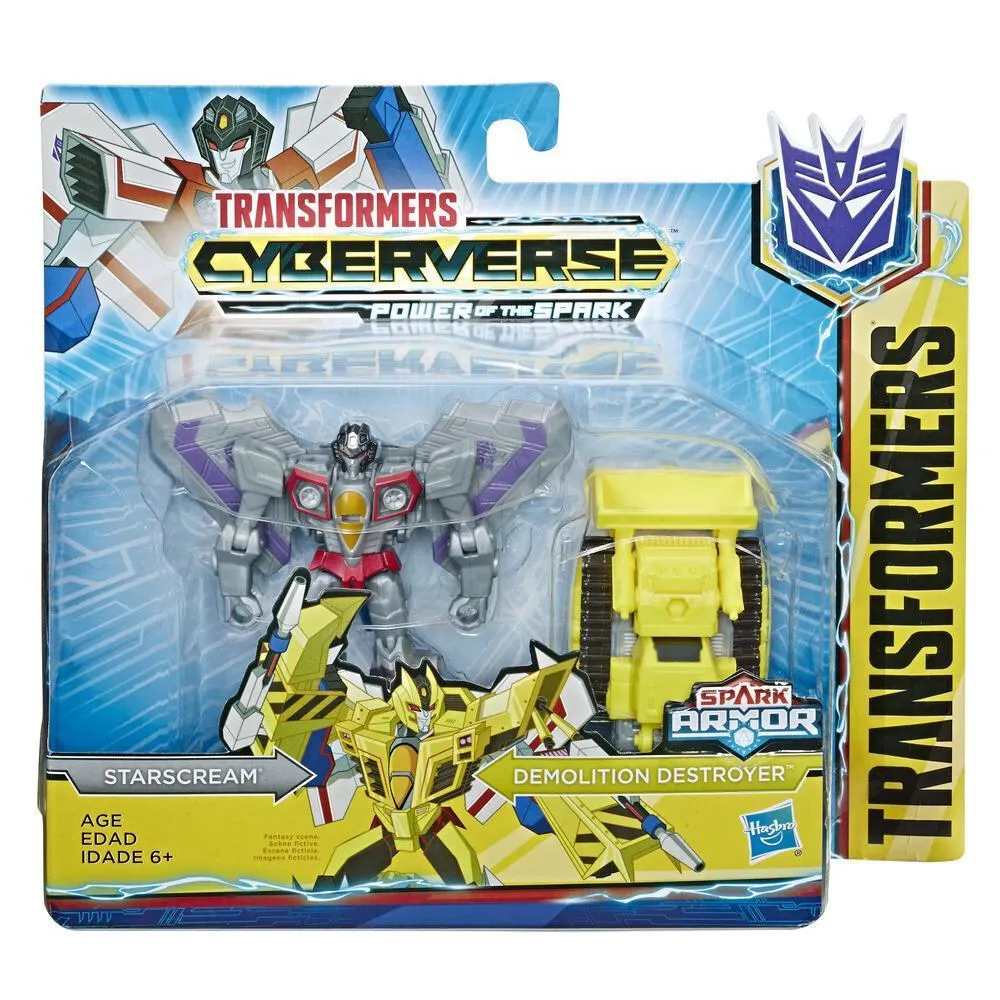 Hasbro Transformers Toys Cyberverse Spark Armor Starscream E4298ES0 Thumbnail 3