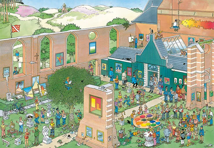 Jumbo he Art Market 2000 Parça 20023 Puzzle Thumbnail 0