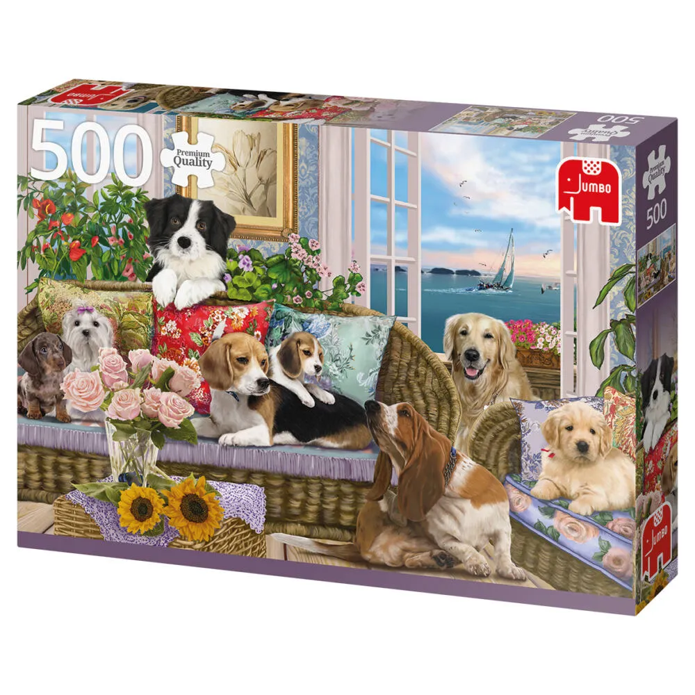 Jumbo Furry Friends 500 Parça 18849 Puzzle Thumbnail 2