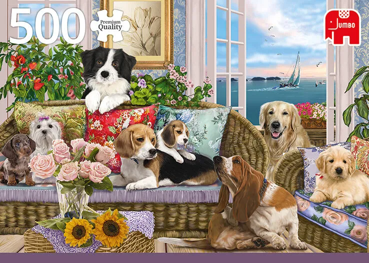Jumbo Furry Friends 500 Parça 18849 Puzzle Thumbnail 3