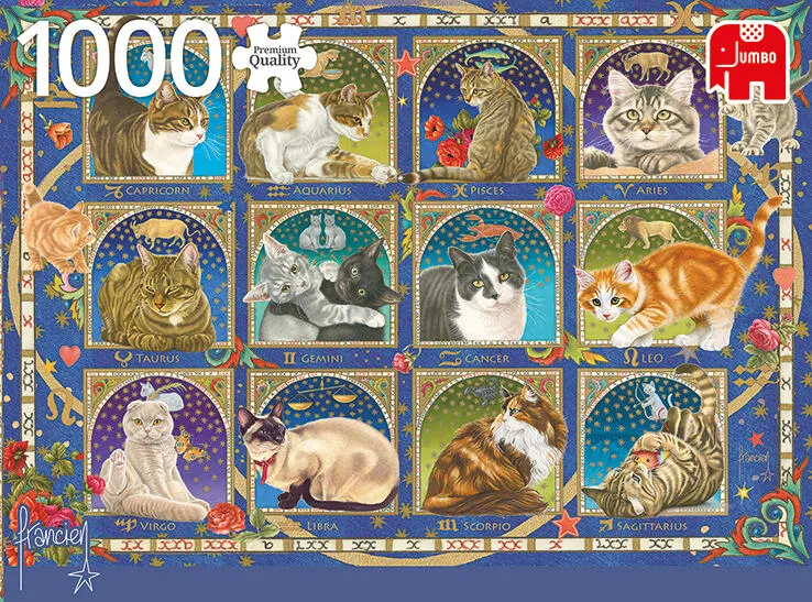 Jumbo Francien - Cat Horoscope 1000 Parça 18853 Puzzle Thumbnail 3