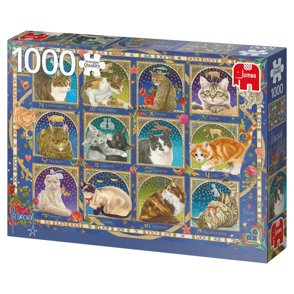 Jumbo Francien - Cat Horoscope 1000 Parça 18853 Puzzle Thumbnail 2