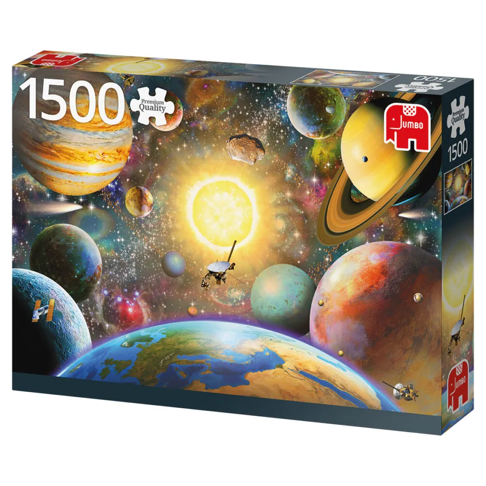 Jumbo Floating in Outer Space 1500 Parça 18866 Puzzle Thumbnail 2