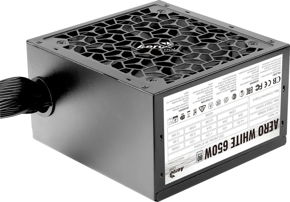 Aerocool Aero 650 W AEROW650 80 PLUS Güç Kaynağı Thumbnail 3