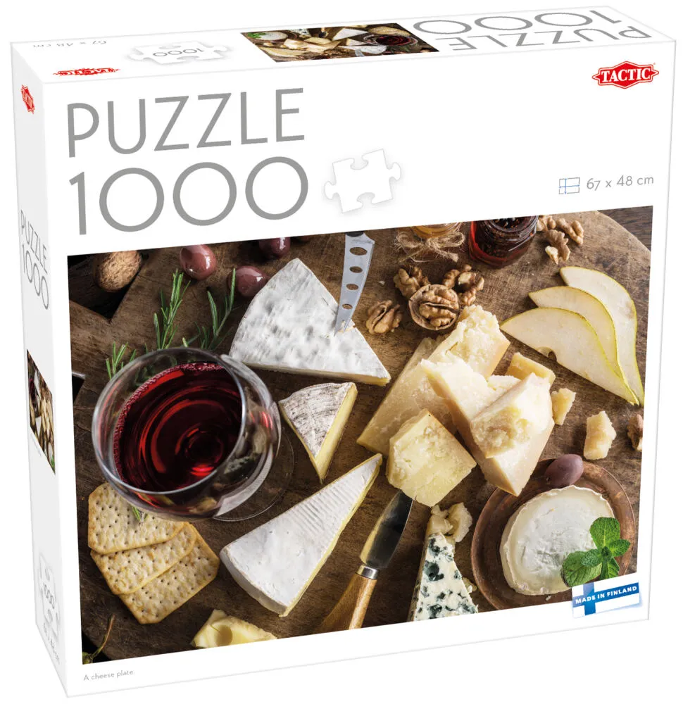 Tactic Lovers A cheese plate Yapboz 1000 adet Yiyecek ve içecekler Puzzle
