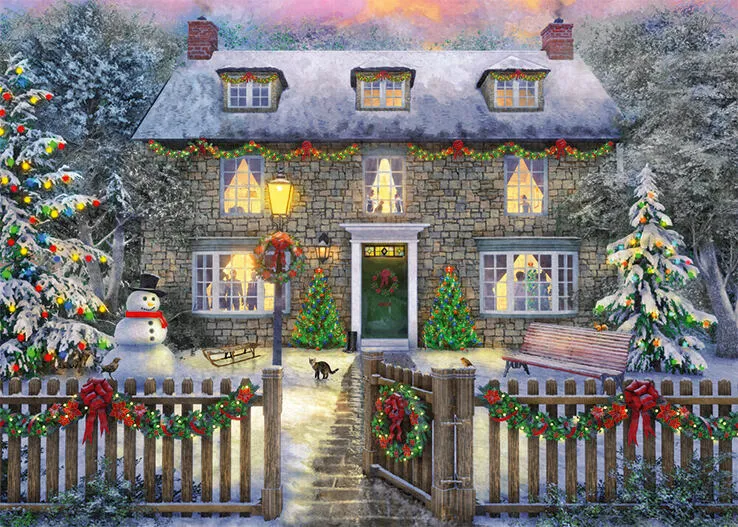 Jumbo The Christmas Cottage 1000 Parça 11313 Puzzle Thumbnail 2