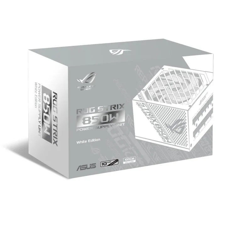 ASUS ROG-STRIX-850G-WHITE 850 W 90YE00A4-B0NA00 80 PLUS Gold ATX Güç Kaynağı Thumbnail 11
