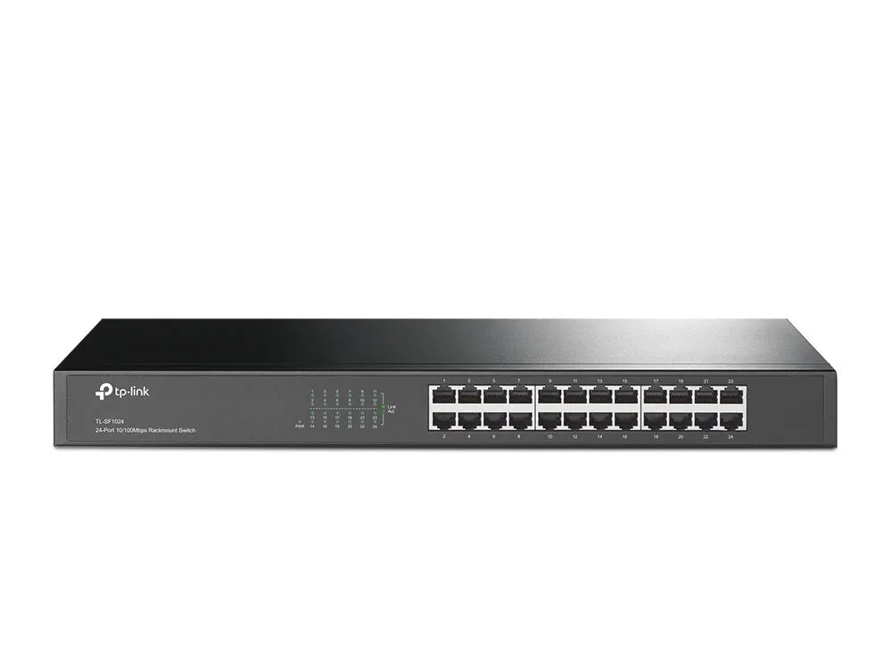 TP-Link TL-SF1024 Yönetilmeyen Fast Ethernet (10/100) Siyah Switch