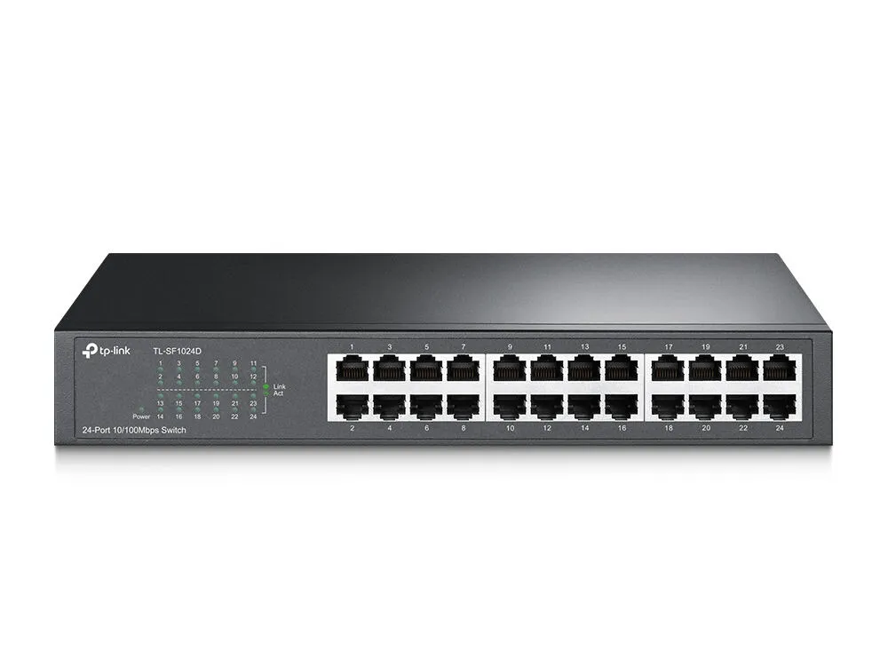 TP-Link TL-SF1024D Yönetilmeyen Fast Ethernet (10/100) Gri Switch