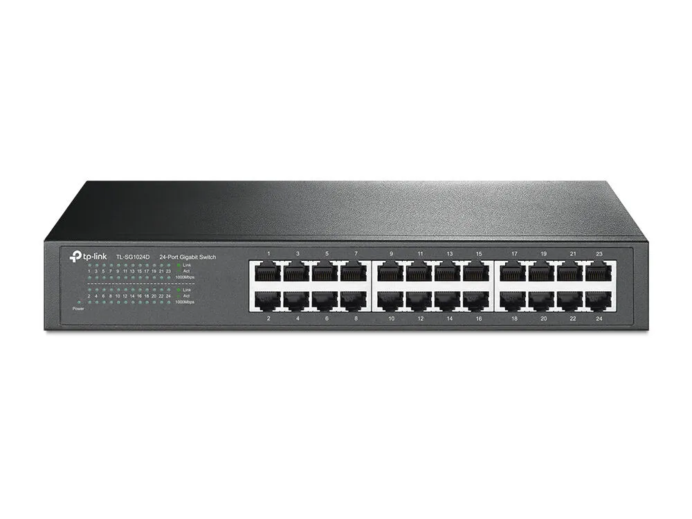 TP-Link TL-SG1024D(UN) ağ anahtarı Yönetilmeyen Gigabit Ethernet (10/100/1000) Gri Switch