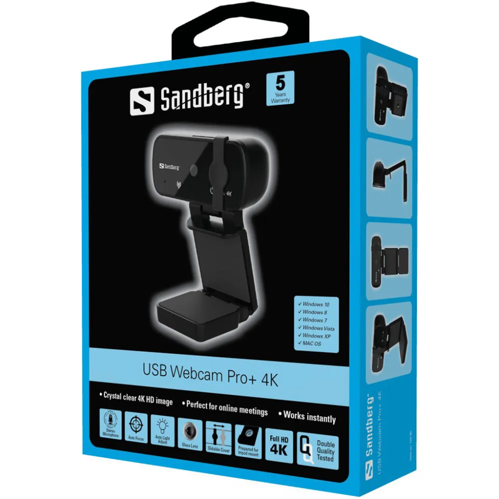 Sandberg USB Webcam Pro+ 4K 133-98 Thumbnail 9