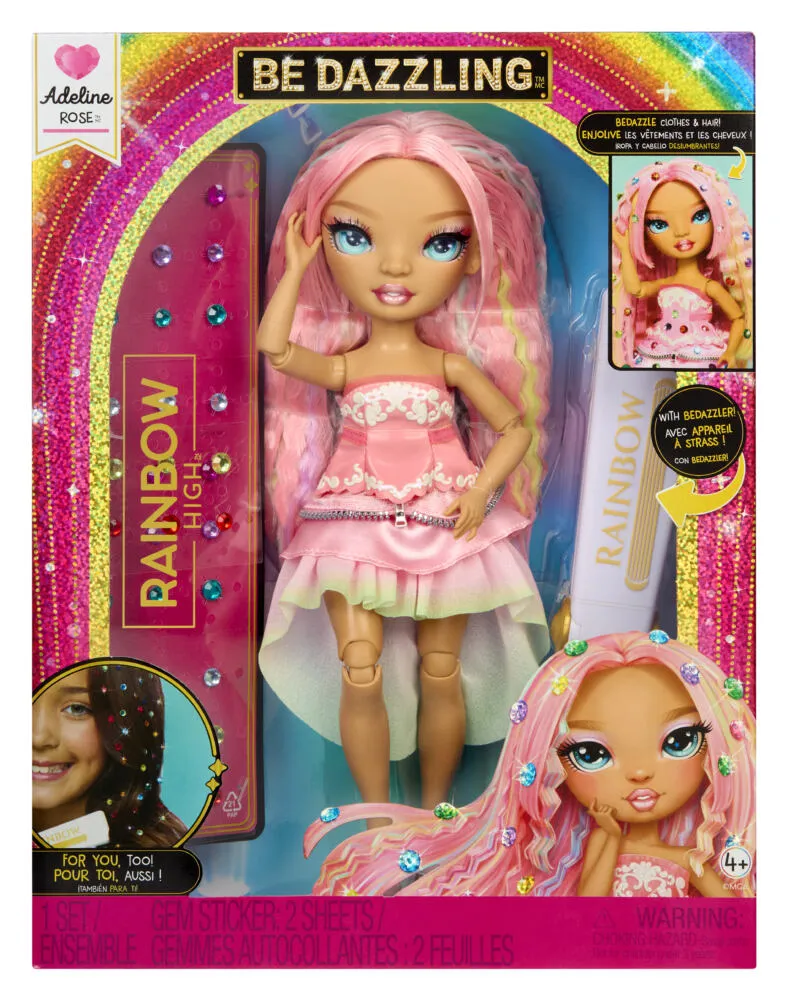 Rainbow High Be Dazzling Fashion Dolls - Adeline Rose (Pink) 597797 Thumbnail 2
