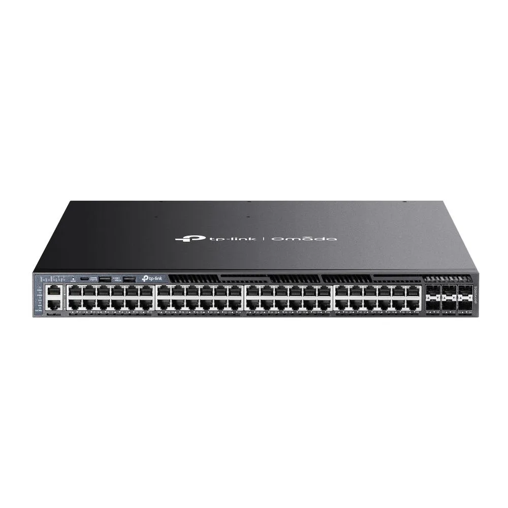 TP-Link Omada SG6654XHP Gözetilmiş L3 Gigabit Ethernet (10/100/1000) Ethernet üzerinden güç desteği (PoE) 1U Siyah Switch