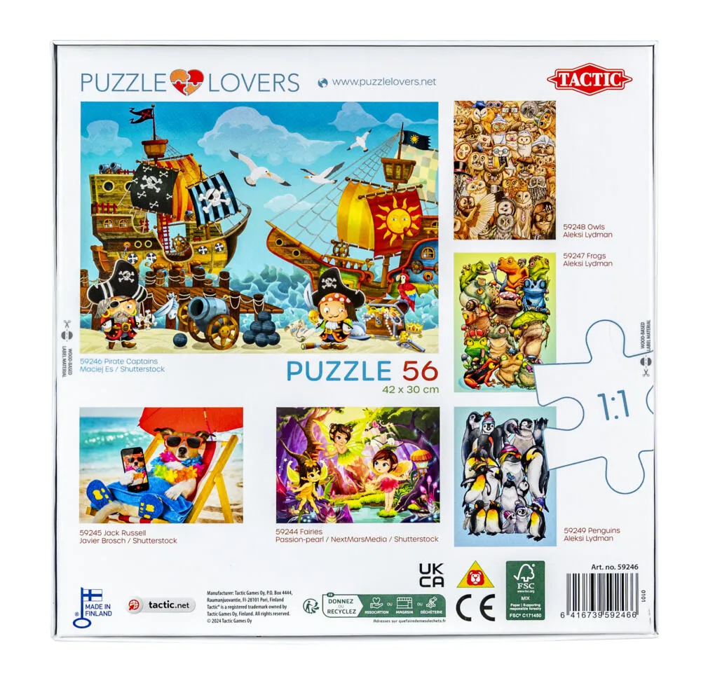 Tactic Lovers Pirate Captains on Shore Yapboz 56 adet Çizgi filmler Thumbnail 4