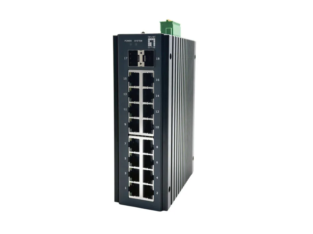 LevelOne IGP-1871 ağ anahtarı Gözetilmiş L2+ Gigabit Ethernet (10/100/1000) Ethernet üzerinden güç desteği (PoE) Siyah Switch