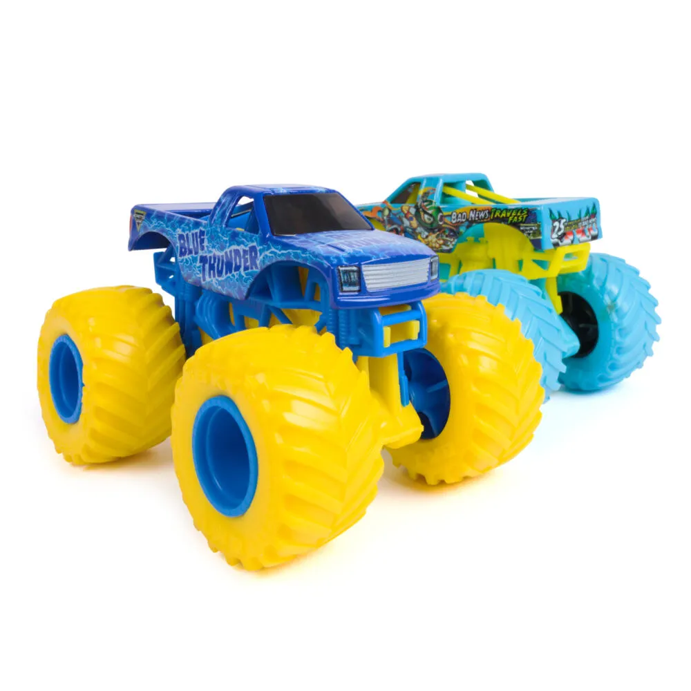 Spin Master Monster Jam MNJ VHC 1t64 BlTdrVsBdNwTrlFt2pk M33 GML Thumbnail 1