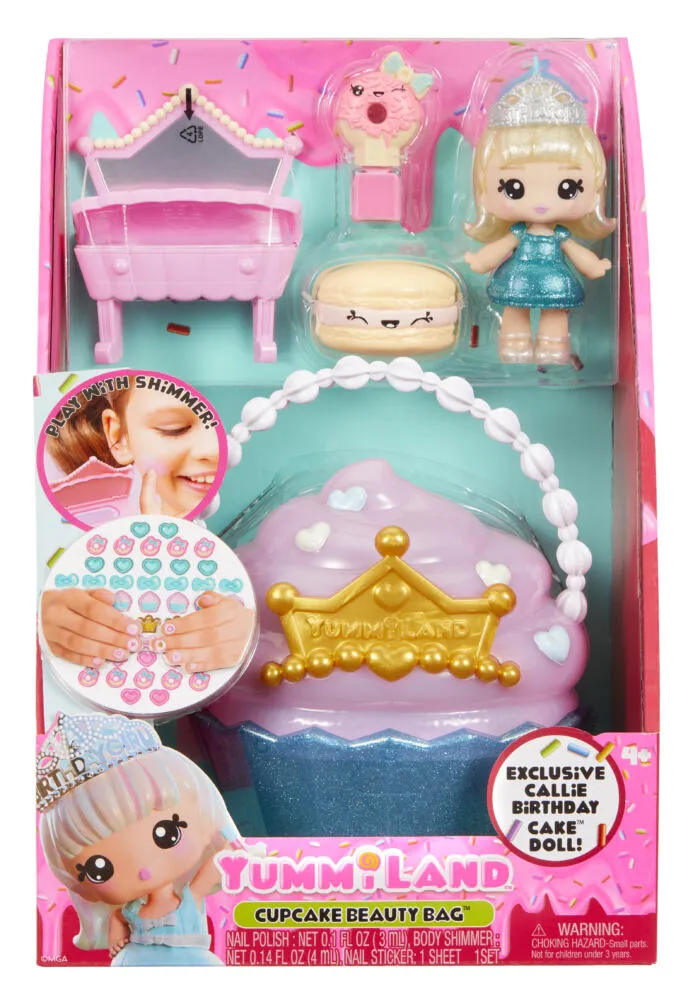 MGA Entertainment Yummiland Beauty Bag Playset + Lip Gloss Doll - Bag 546733-EUC Oyuncak Bebek Thumbnail 9
