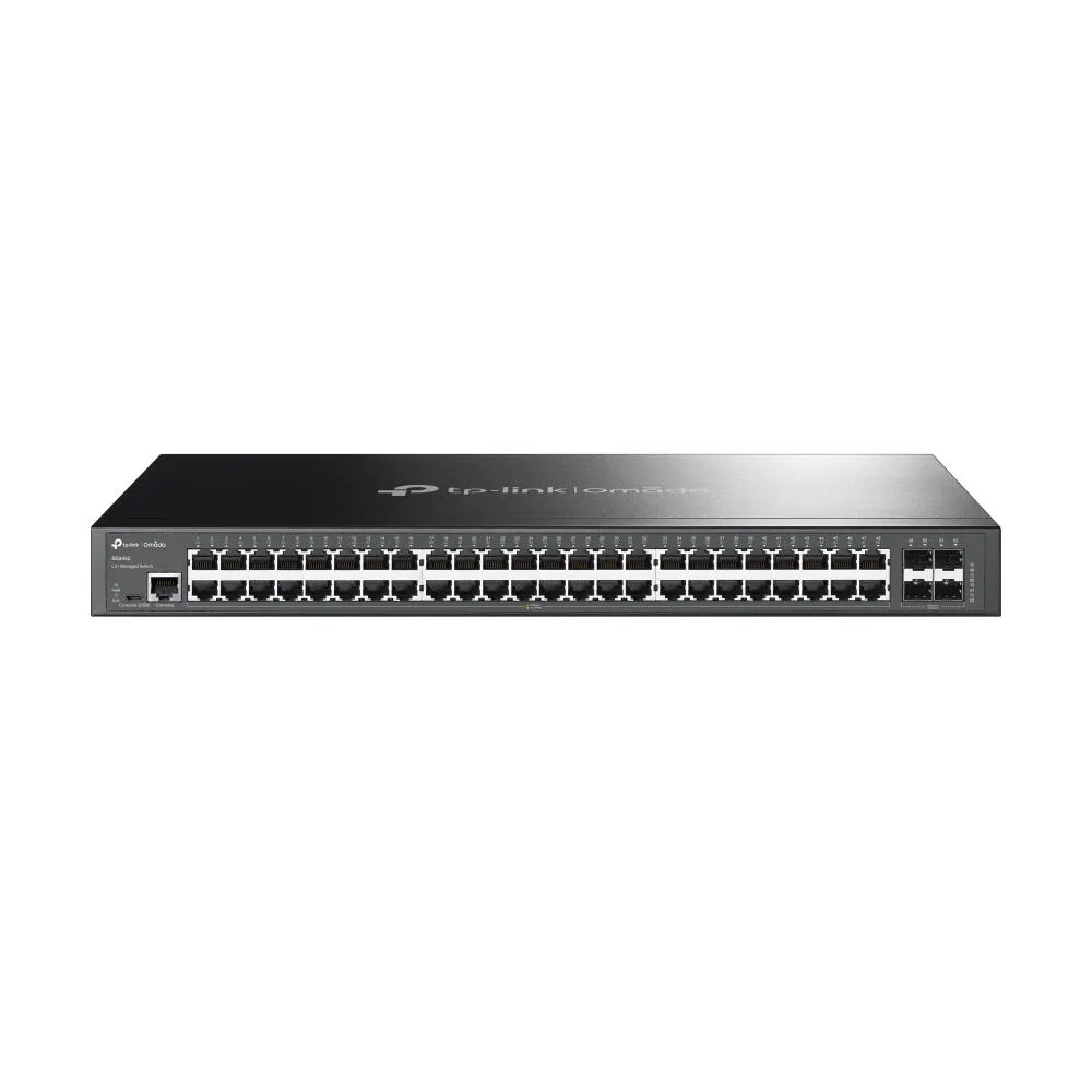TP-Link Omada SG3452 Gözetilmiş L2+ Gigabit Ethernet (10/100/1000) 1U Siyah Switch