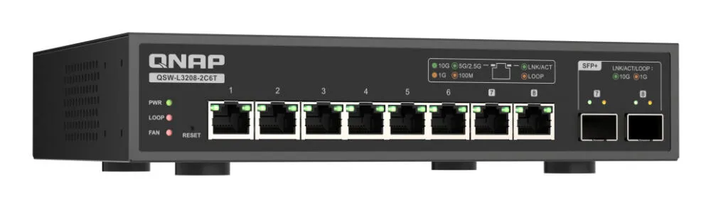 QNAP QSW-L3208-2C6T Ağ Anahtarları Thumbnail 6