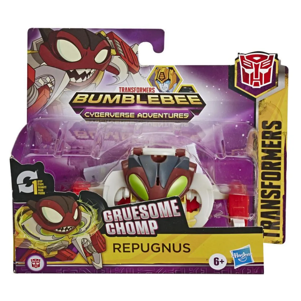 Hasbro Transformers Bumblebee Cyberverse Adventures Action Attackers: 1-Step Changer Repugnus Thumbnail 1