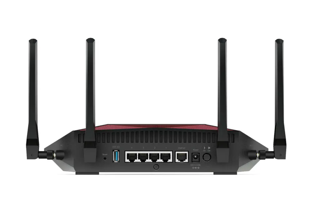 NETGEAR Nighthawk XR1000-100APS kablosuz yönlendirici Gigabit Ethernet Çift bant (2,4 GHz / 5 GHz) Siyah Thumbnail 3
