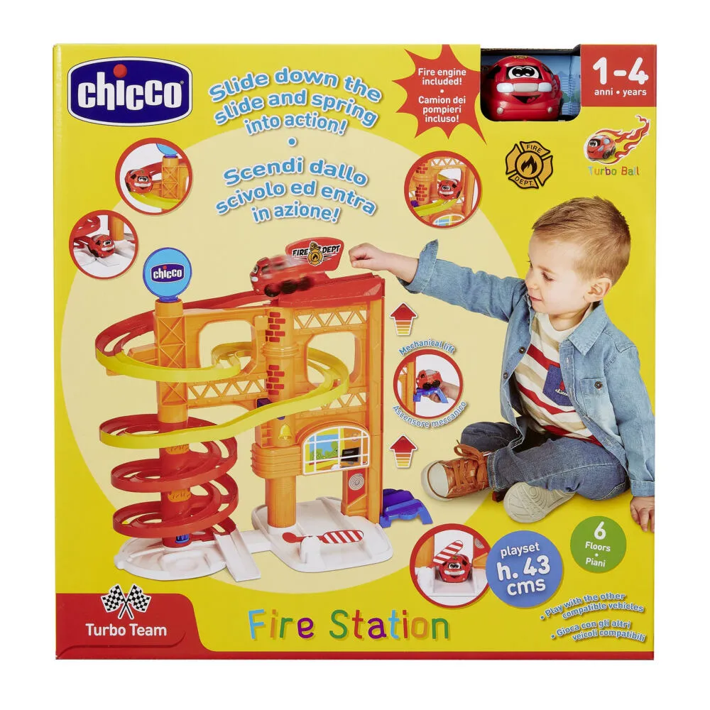 Chicco Turbo Ball - Fire Station 00010002000000 Araba & yarış Oyuncak Oyun Setleri Thumbnail 6