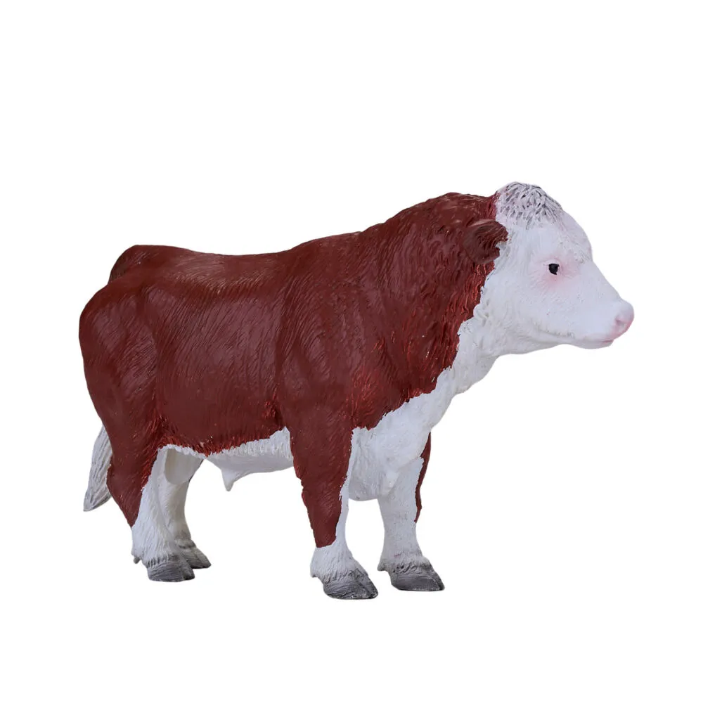 Mojo Fun Hereford Bull 381073 FARMLAND Boğa Oyuncak Figür Thumbnail 7