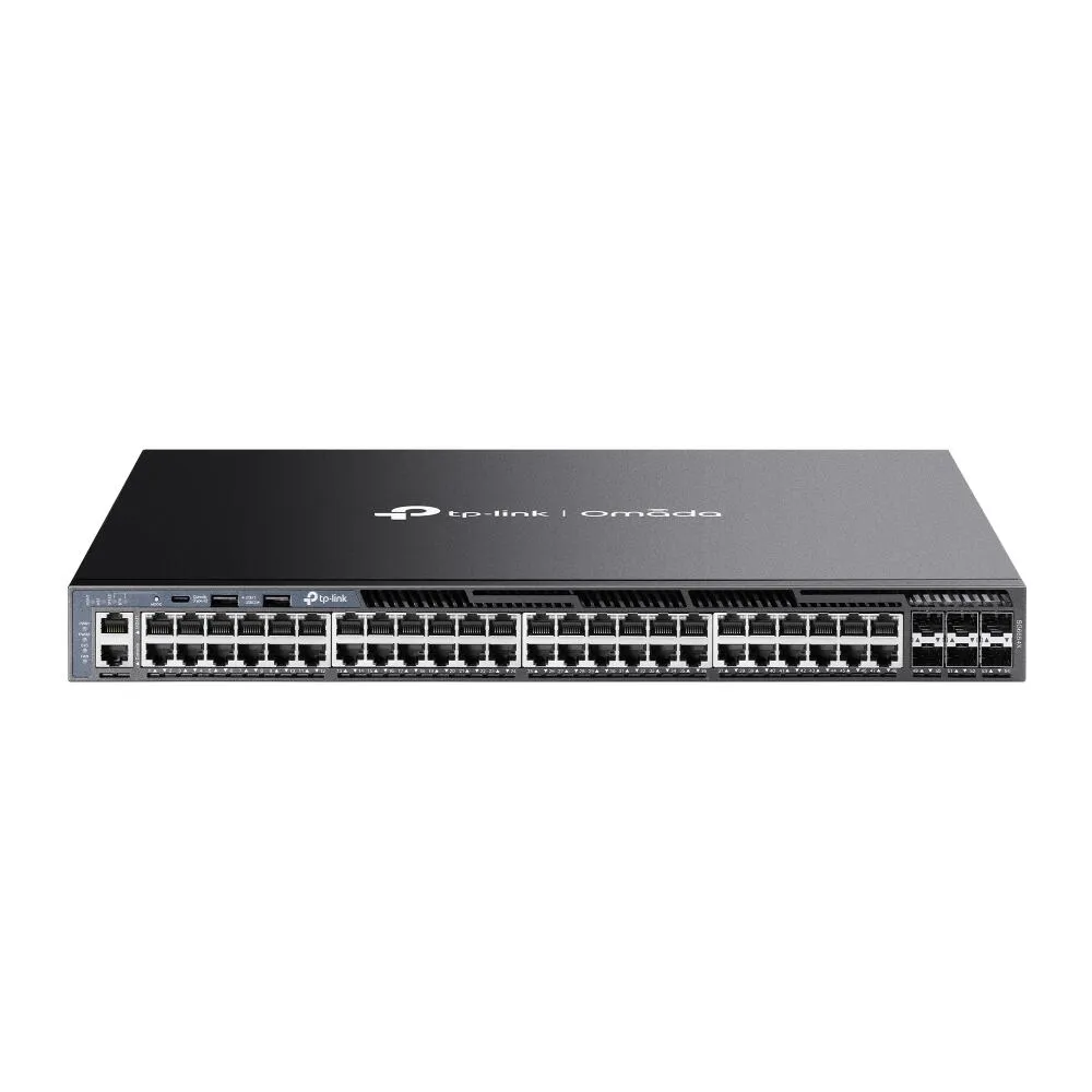 TP-Link Omada SG6654X Gözetilmiş L3 Gigabit Ethernet (10/100/1000) 1U Siyah Switch