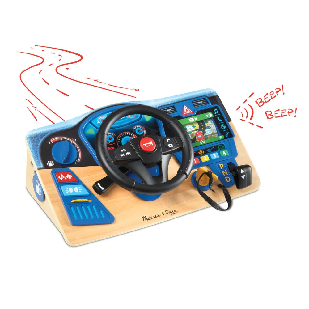 Melissa & Doug Vroom & Zoom Interactive Dashboard Etkileşimli Oyuncak