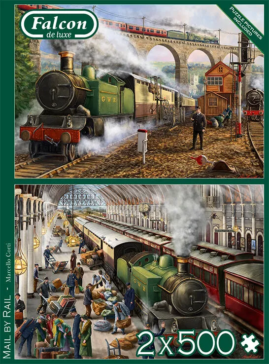 Jumbo Mail by Rail 2x500 Parça 11331 500 Parça Puzzle Thumbnail 12