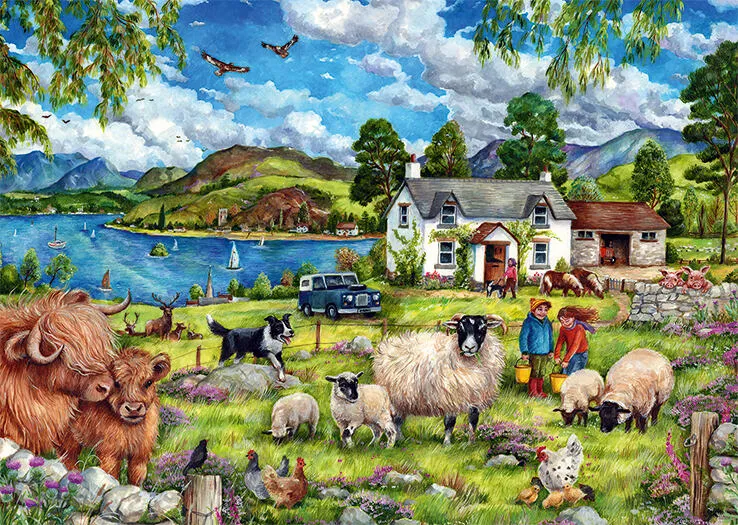 Jumbo Rural Farm 500 Parça 11332 Puzzle Thumbnail 3