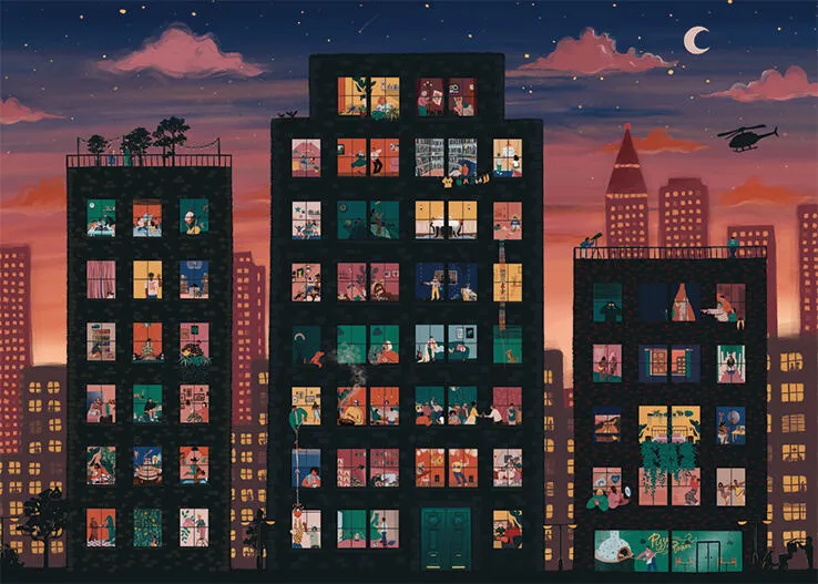 Jumbo Life in Lockdown 1000 Parça 11357 Puzzle Thumbnail 1