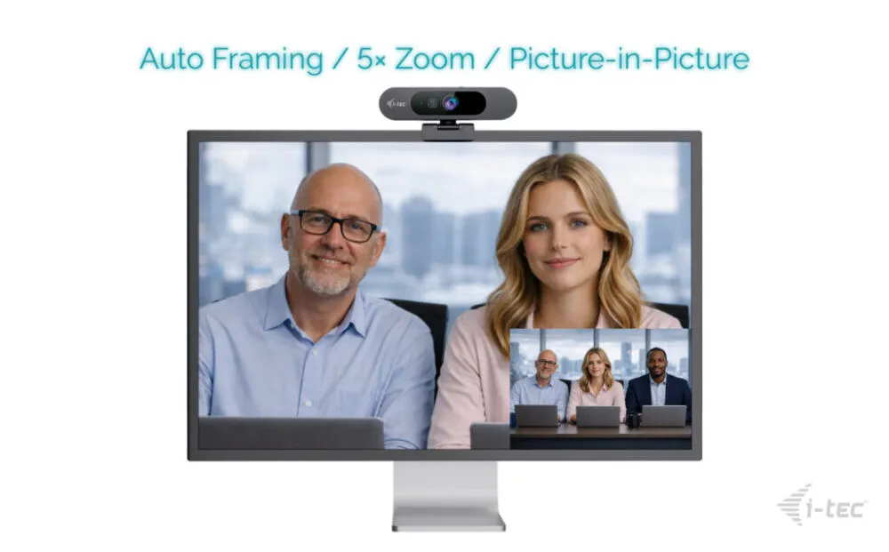 i-tec SOLOMON PRO 900 webcam 8,29 MP 3840 x 2160 Piksel USB Siyah Thumbnail 6