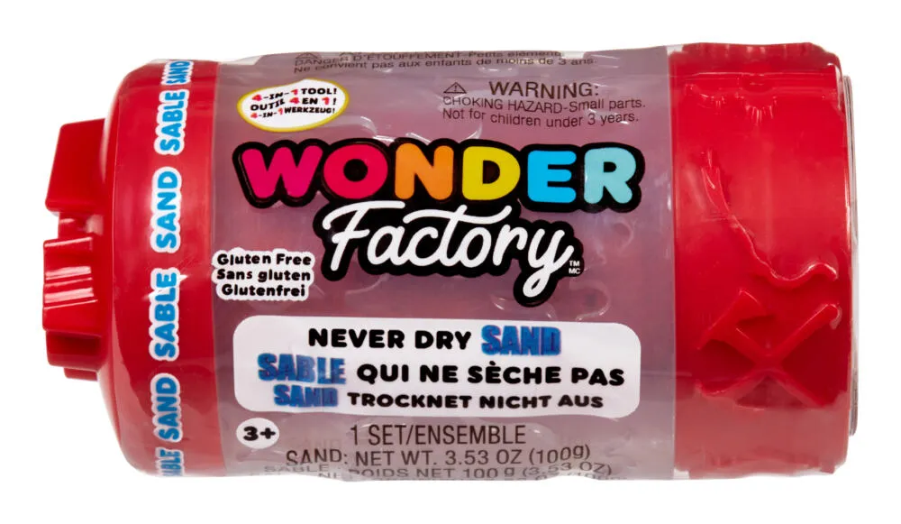 MGA Entertainment Wonder Factory Never Dry Sand Singles - Red 532880 Thumbnail 7