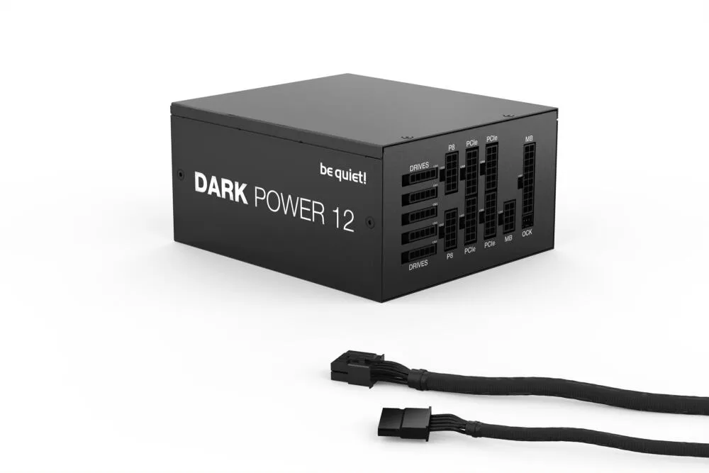 be quiet! DARK POWER 12 850W BN315 80 PLUS Titanium ATX Güç Kaynağı Thumbnail 0