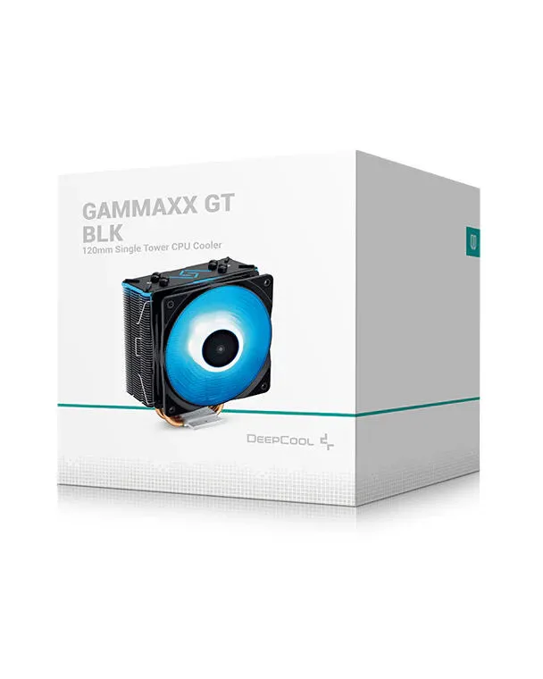 DeepCool GAMMAXX GT BLK İşlemci Soğutucu 12 cm Siyah, Paslanmaz çelik Thumbnail 5