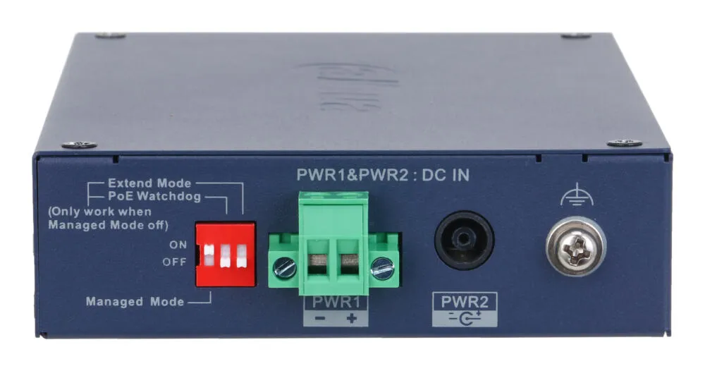 Dahua Technology CHS4106-4ET-60 ağ anahtarı Gözetilmiş L2 Fast Ethernet (10/100) Ethernet üzerinden güç desteği (PoE) Masaüstü Mavi Thumbnail 4
