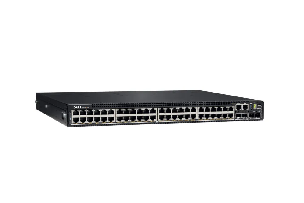 DELL E3248P-ON Gözetilmiş L2/L3 10G Ethernet (100/1000/10000) Ethernet üzerinden güç desteği (PoE) 1U Siyah Thumbnail 2