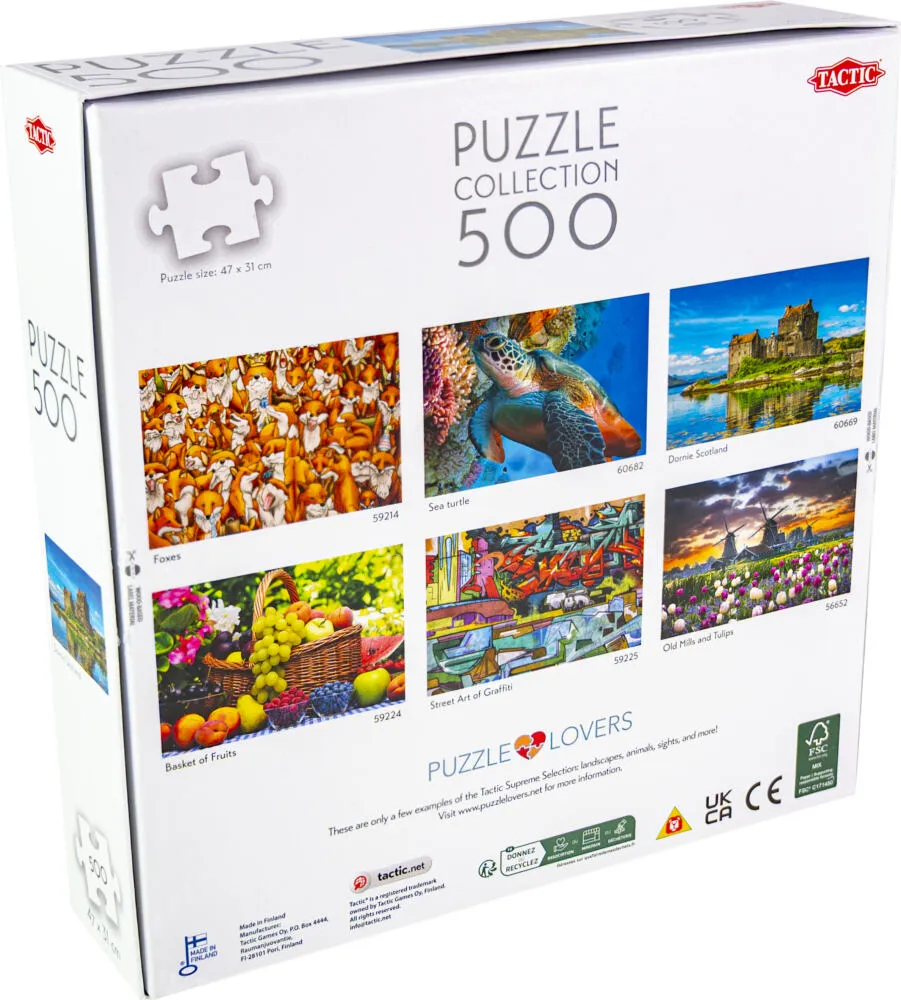 Tactic Lovers Dornie Scotland Yapboz 500 adet Şehir Puzzle
