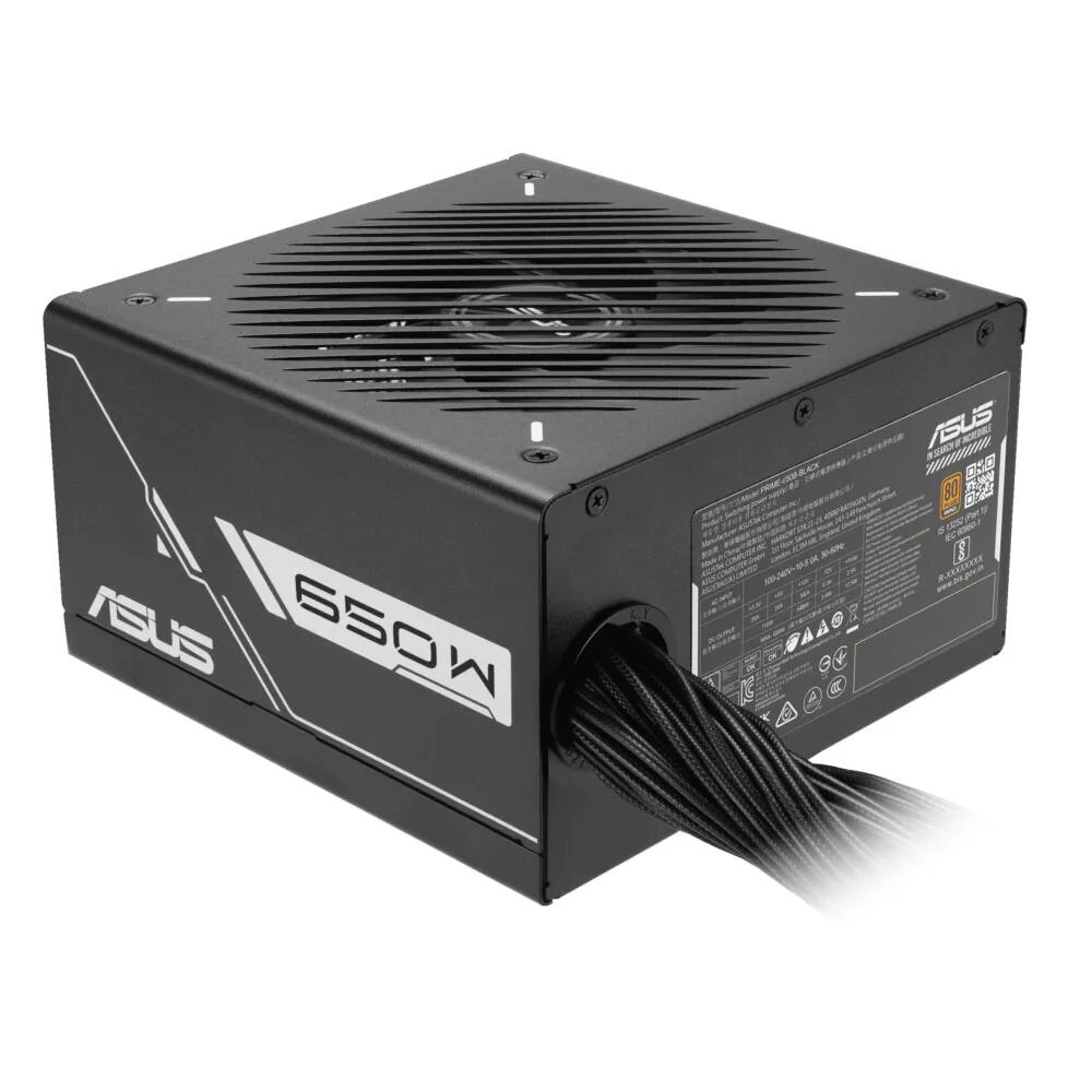 ASUS PRIME-650B-BLACK 90YE00Y1-B0NA00 650 W 80 PLUS Bronze ATX Güç Kaynağı Thumbnail 11