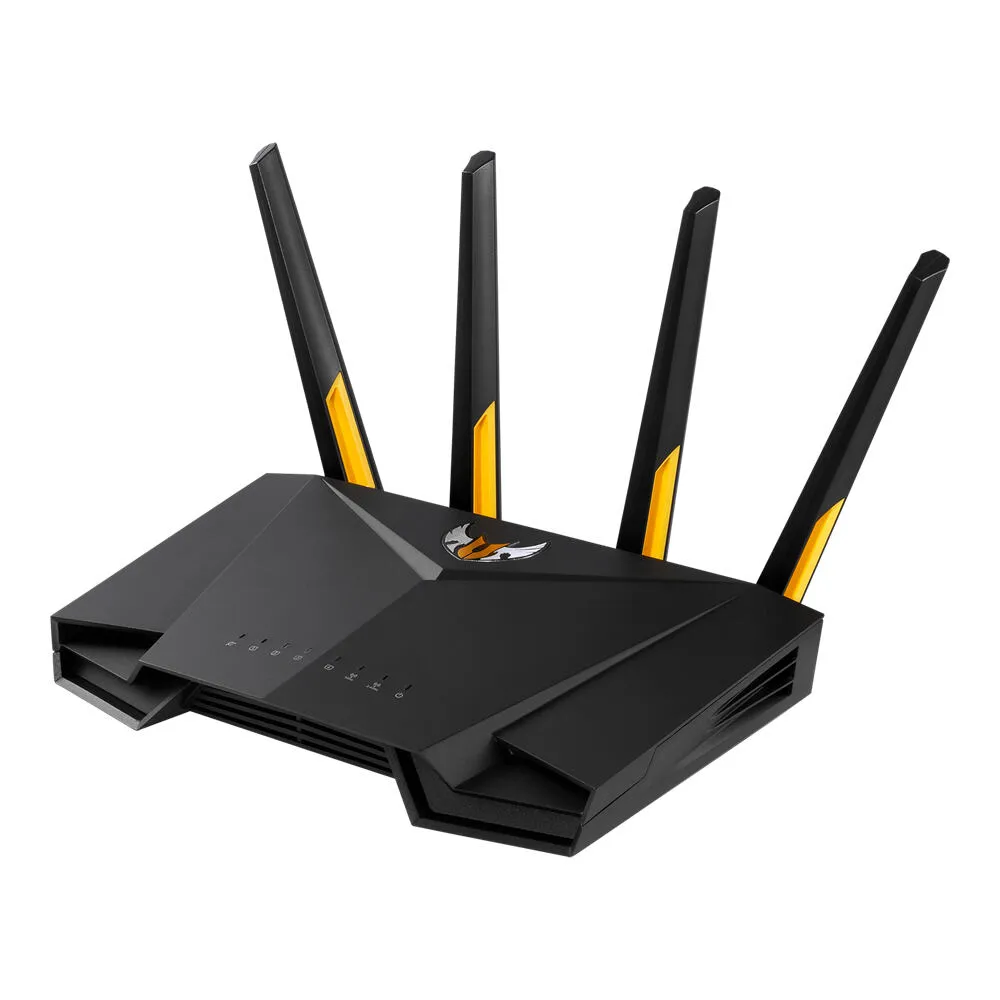 ASUS TUF-AX3000-S kablosuz yönlendirici Gigabit Ethernet Çift bant (2,4 GHz / 5 GHz) Siyah, Turuncu Route