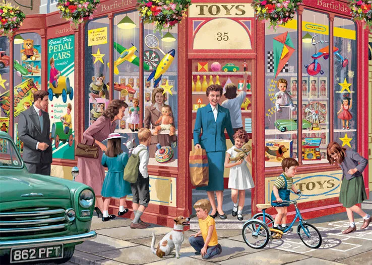 Jumbo Corner Shops 4 x 1000 Parça 11329 Puzzle Thumbnail 5